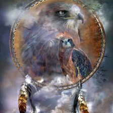 тотем, птица