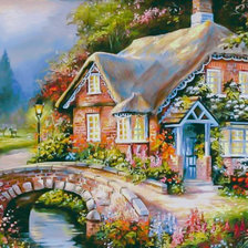 Схема вышивки «Dream House.»