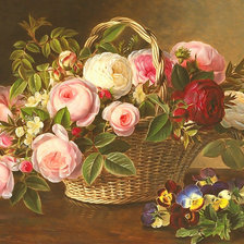 Схема вышивки «Серия "Букет". Розы»