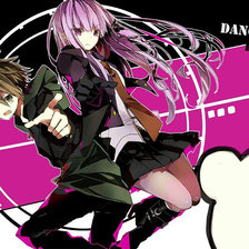 Схема вышивки «вышивка крестом киригири и наэги в полёте на розовом фоне»