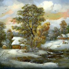 Схема вышивки «zima»