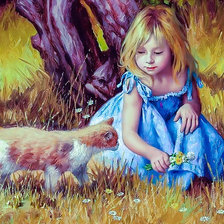 Схема вышивки «In the Center of Attention.»