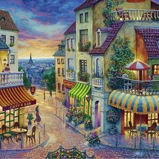 Схема вышивки «вечер в Париже»