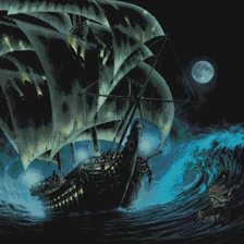 Схема вышивки «Корабль»