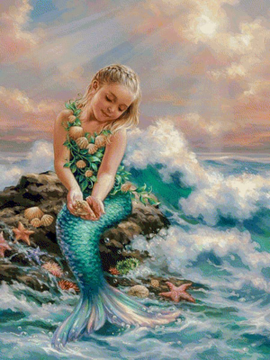 Mermaid Princess. - dona gelsinger paints.children.mermaid. - предпросмотр