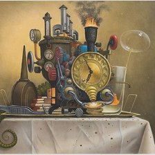 Схема вышивки «ЯЦЕК ЙЕРКА.ПАРОВОЙ БУДИЛЬНИК»