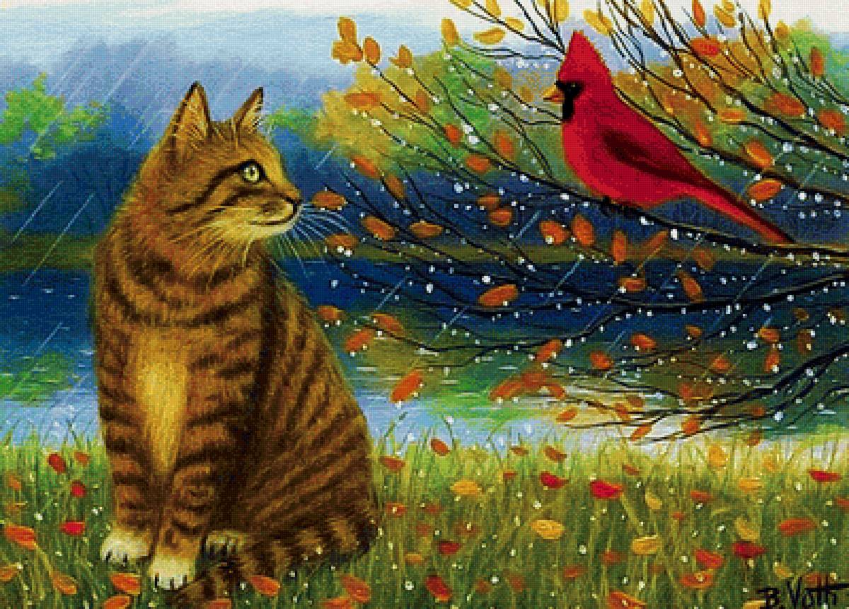 mačka,vtáčik - предпросмотр