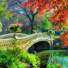 Схема вышивки «осенний парк»