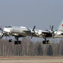 Схема вышивки «Ту 95 посадка»