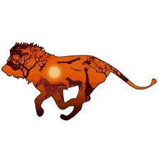 Схема вышивки «Лев»