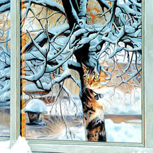 Схема вышивки «Зима.»