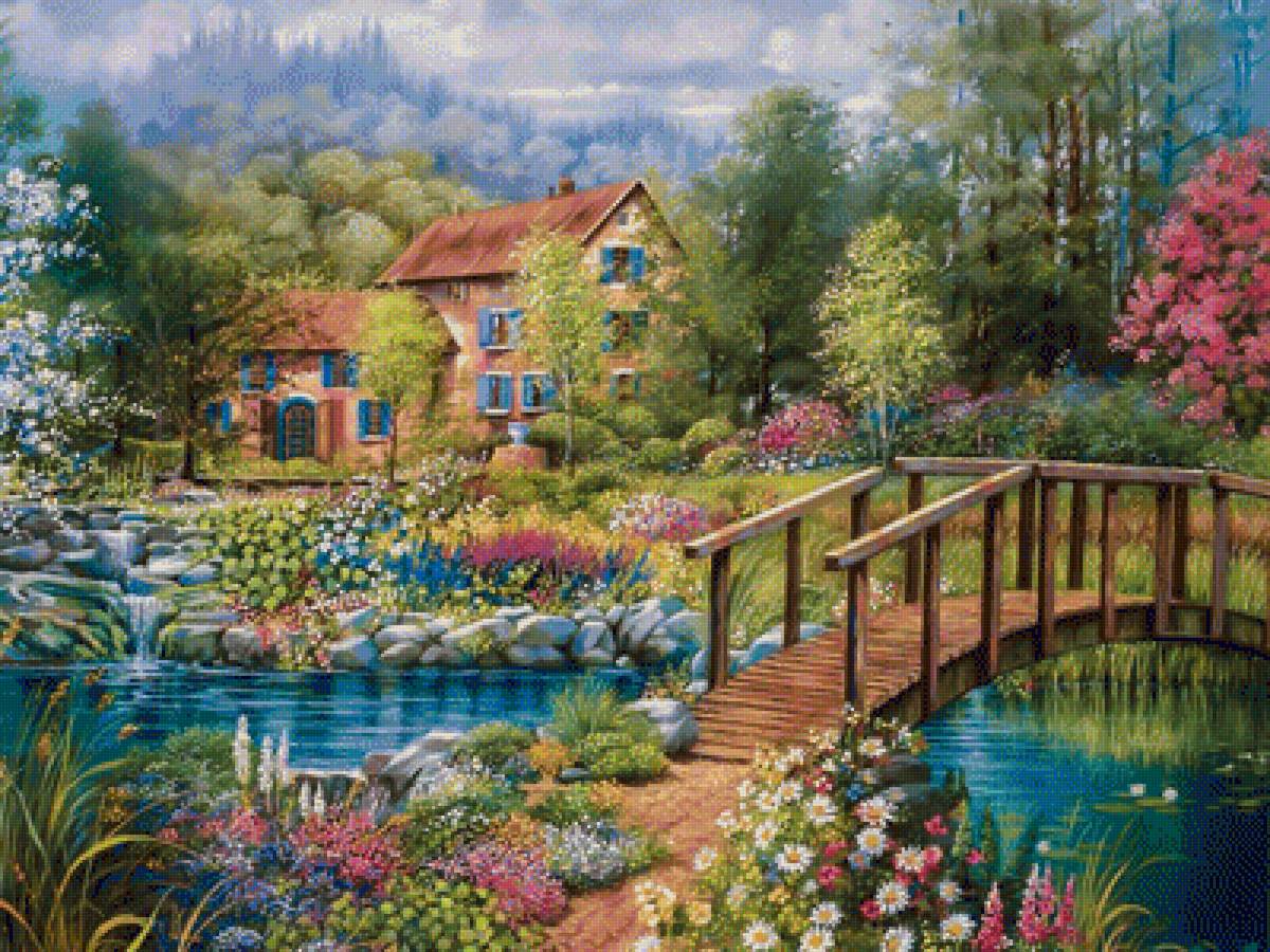 Shades of Summer. - landscapes.scenarys.flowers and gardens. - предпросмотр