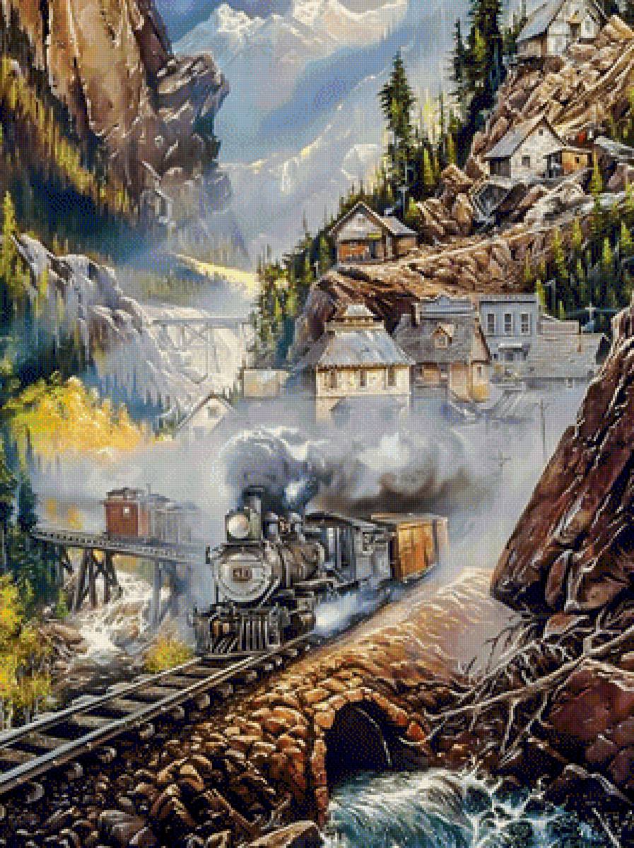 Silver Bell Run. - ted blaylock paintings.landscape. - предпросмотр