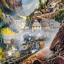 Схема вышивки «Silver Bell Run.»