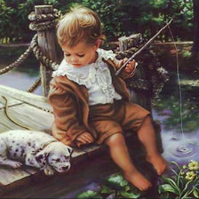 Схема вышивки «The Fisherman.»