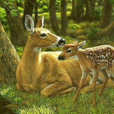 Схема вышивки «Серия "Олени".»