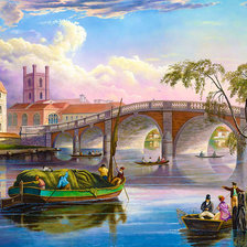 Схема вышивки «на реке»