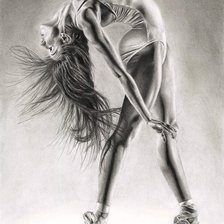 Схема вышивки «Балерина»