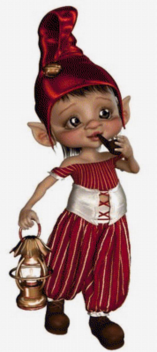 ГНОМИК КУРИТ - дети - предпросмотр