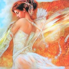 Схема вышивки «Девушка»