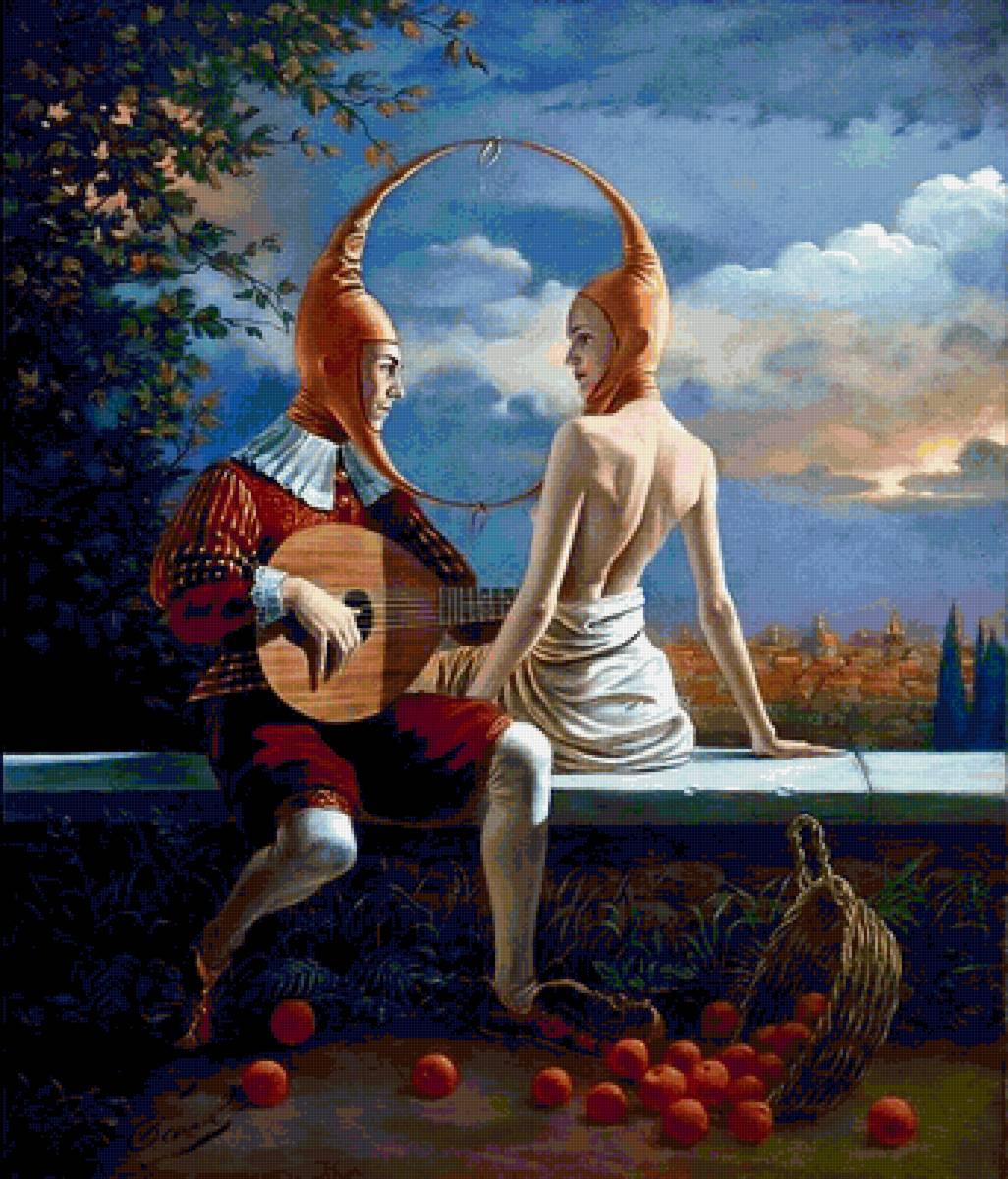 луна и месяц - красивые картинки - предпросмотр