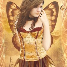 Схема вышивки «Девушка»