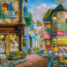 Схема вышивки «Town Shop. Pasticceria.»