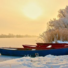 Схема вышивки «Замершая река»