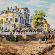 Схема вышивки «When the Lilacs Bloom.»