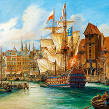 Схема вышивки «Гавань»