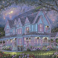 Схема вышивки «Чудесный домишко»