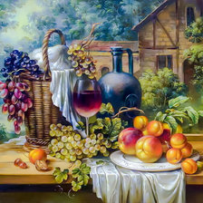 Схема вышивки «Wine and Fruits.»