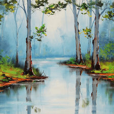 Схема вышивки «ТУМАННОЕ УТРО»