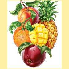 Схема вышивки «Серия "Фруктово-ягодная". Микс»