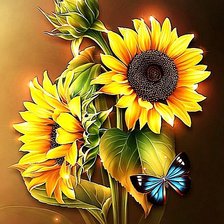 Схема вышивки «цветы»