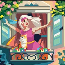 Схема вышивки «Утро»