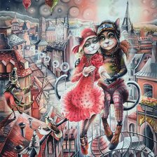 Схема вышивки «любовь в париже»