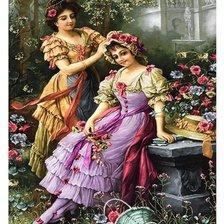 Схема вышивки «dievčatá»