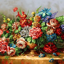 Схема вышивки «veľká kytica»