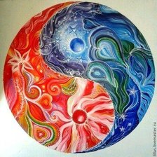 Схема вышивки «Инь Янь»