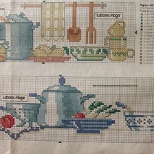 Схема вышивки «Cenefa Cocina 2»