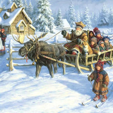 Схема вышивки «Зимние забавы.»