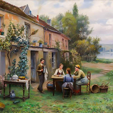 Coffe in the Garden.