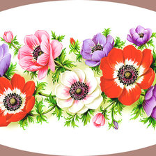 Схема вышивки «Серия "Анемоны"»