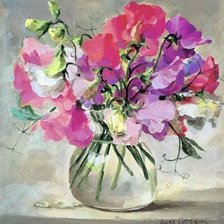 Схема вышивки «Душистый горошек»