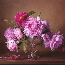 Схема вышивки «Пионы»