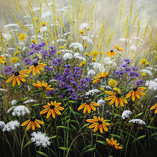 Схема вышивки «Полевые цветы»