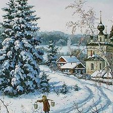 Схема вышивки «зима»