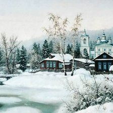 Схема вышивки «зима»