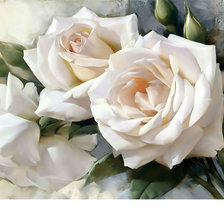 Схема вышивки «Розы.»